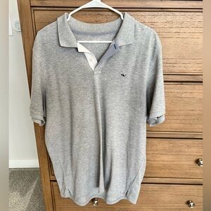 Vineyard Vines Light Gray Polo Shirt